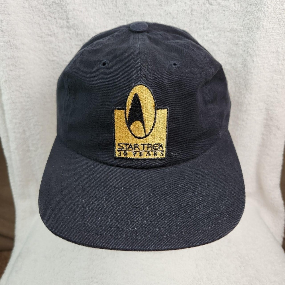 Star Trek 30 Years Vintage 1996 American Needle Hat Cap Strapback Black Mens OS